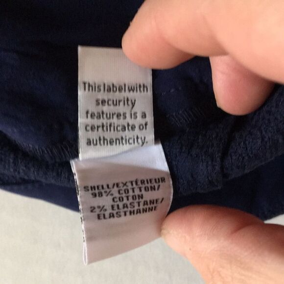 Diane Von Furstenberg Pencil Cigarette Style Navy Pants Sz 8 - Picture 6 of 16